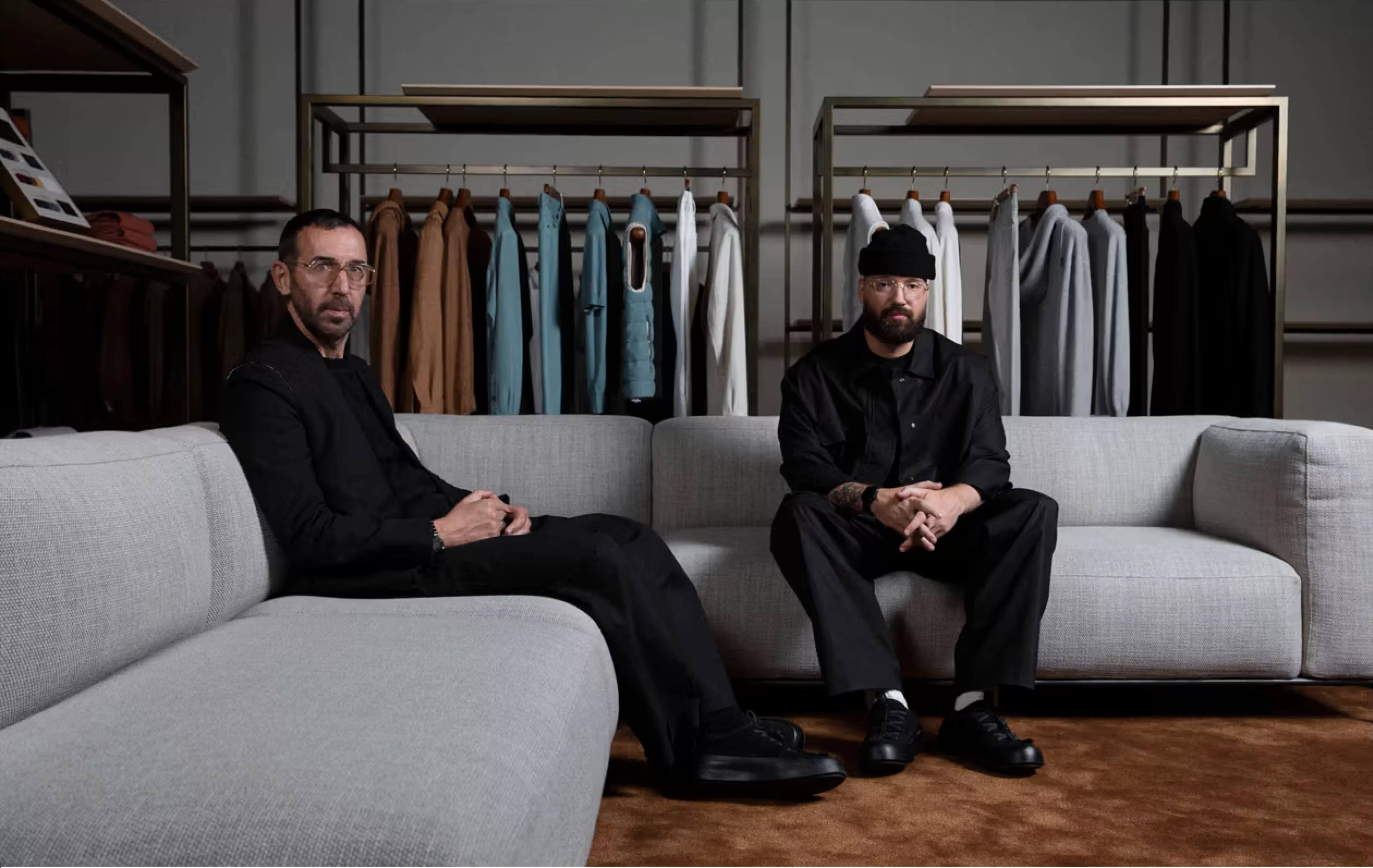 Elliot L. Stopford and Zach Loera seated in the State of Vorna studio
